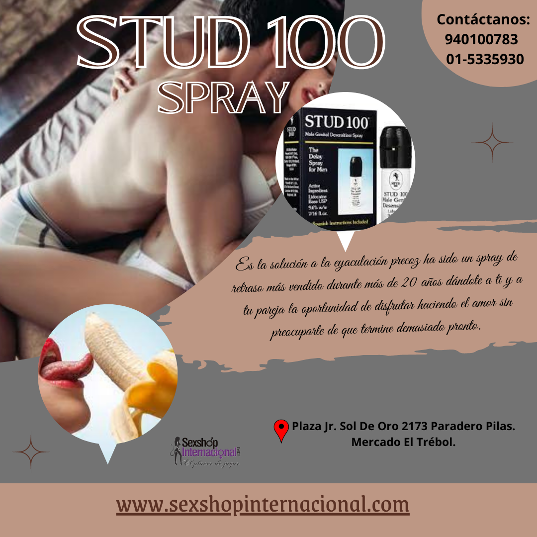 STUD 100 40 MINUTOS PURO PLACER - SEXSHOP PLAZA NORTE.